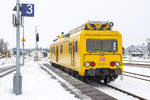 1.2.2021 Triebwagen 708 323 Netz Instandhaltung im Bahnhof Sande