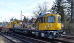 DB Netz Instandhaltung mit dem GAF  746 012  ( D-DB 99 80 9110 012-8 ) am 02.03.22 Berlin Hirschgarten.