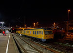 Der Ultraschall-Schienenprüfzug 2 (SPZ 2)  - 719 501-9 / 720 001-7 / 719 001-0 der DB Netz AG (Netzinstandhaltung Fahrwegmessung) ist der Nacht 23.