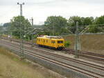 DB Netz 708 334-8 war am 01.09.2021 in Erfurt-Linderbach unterwegs Richtung Neudietendorf.