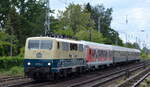 DB Regio AG (D), Fahrzeugnutzer: DB Gebrauchtzug mit  111 174-9  (NVR:  91 80 6111 174-9 D-DB ) und Sonderzug (Ukraine-Flüchtlinge, leer) Richtung Frankfurt/Oder am 31.05.22 Berlin Hirschgarten.