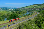 648 322 der Mittelfrankenbahn auf Überführungsfahrt bei Himmelstadt Richtung Würzburg, 12.06.2020