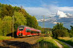 442 751 als S3 (Neumarkt (Oberpf) - Nürnberg Hbf) bei Postbauer-Heng, 01.07.2020