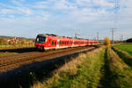 440 813 DB Regio als RE 58222 (Nürnberg Hbf - Würzburg Hbf) bei Markt Bibart, 31.10.2020