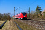1440 050 DB Regio als S1 39171 (Bamberg - Hartmannshof) bei Hirschaid, 24.03.2021  