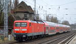 DB Regio Nordost  112 188  (NVR: 91 80 6112 188-8 D-DB ) mit dem RE3 nach Stralsund Hbf.