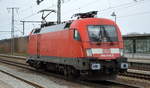 DB Regio AG [D] mit  182 019-0  [NVR-Nummer: 91 80 6182 019-0 D-DB] am 15.04.21 Durchfahrt Bf.