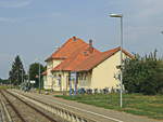 Bahnhof Koserow der Usedomer BäderBahn am 01. September 2019.


