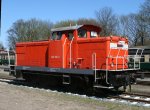 345 100 von der Usedomer Eisenbahngesellschaft am 18.April 2011 in Putbus.Da es die Kategorie  Usedomer Eisenbahngesellschaft  nicht gibt,habe ich die Lok in die Kategorie  Usedomer Bderbahn 