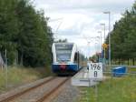 UBB 646 124 hielt,am 13.Juli 2014,an der Station Karlsburg.