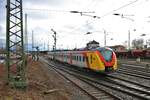 HLB Alstom Coradia Continental ET158 am 27.01.19 in Hanau Hbf 