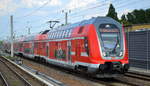RE5 nach Elsterwerda mit  445 006  am 28.08.19 Berlin Blankenburg.