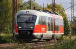Innerhalb einer Woche wieder ein Fahrzeug der Erzgebirgsbahn auf der KBS 203 Richtung Rügen unterwegs - 642 129 / 642 629 - Anklam am 19.10.2020