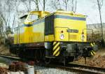 Eine ehemalige Tschechische V60 hrt heute im Mai 2003 auf die Nr. 716 522-8 und war im Besitz der BVO-Bahn, heute Erzgebirgsbahn. Abgestellt im Bhf. Cranzahl-
Scann. Kamera EXA 1b