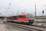 Am 02.03.2020 verlässt 642 689 als RE 23429 nach Crailsheim den Heilbronner Hbf auf Gleis 2.