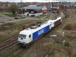 223 158 und 223 154 von Delta Rail pausieren am 23.03.2023 in Gera