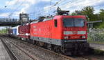 DeltaRail GmbH, Frankfurt (Oder) [D] mit einem interessanten firmeneigenen Lokzug mit der angemieteten DB Mietpool Lok  143 893-6  (NVR:  91 80 6143 893-6 D-DB ) am Haken von  223 154  [NVR:  92 80