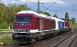 DeltaRail GmbH, Frankfurt (Oder) [D] mit einem interessanten firmeneigenen Lokzug mit   223 154  [NVR:  92 80 1223 154 -6 D-DELTA ]und am Haken  223 158  [NVR:  92 80 1223 158 -7 D-DELTA ] +  243