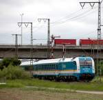 ALX von Hof nach Mnchen Hbf am 02.06.2010 bei der Durchfahrt durch Regensburg Ost.