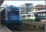 183 002 und VT 26A begenen sich in Regensburg. (26.10.2010)