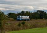 183 004  Mnchen-Prag-Ticket  bei einer Lz-Fahrt von Linz nach Mnchen am 13.10.2012 in Rann.