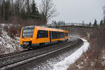 1648 204 als OPB 79733 von Marktredwitz nach Regensburg Hbf bei Wiesau, 25.01.2019