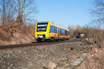 1648 201 als OPB 79723 von Marktredwitz nach Regensburg Hbf bei Reuth, 25.01.2019