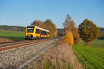 1648 207 als OPB (Regensburg Hbf - Marktredwitz) bei Naabdemenreuth, 10.11.2019