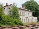 Bahnhof Bad Brambach im Vogtland - eine alle 4 stündige Endstationen der Linie VL 3 aus Zwickau kommend am 11.