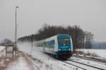 223 066 mit ALX nach Prag am 21.12.2009 in Luitpoldhtte