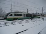 VT 07 der Vogtlandbahn mit neuer Trilex Beschriftung am 26.11.2010 in Neumark.Unter den Namen Trilex nimmt die VBG ab den Fahrplanwechsel am 12.12.10 im Dreilndereck Deutschland,Tschechien,Polen den