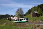 654 046 (VT46) als VBG20811 Zwickau - Graslitz in Zwota, 10.5.011.