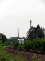 Ein Blick auf die VT 35 Vogtlandbahn in Syrau. Foto 31.05.2012