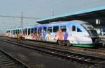 VT06A der Vogtlandbahn steht am 16. Juni 2012 als VGB nach Zwickau im Bahnhof Cheb.