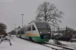 VT08 als DPN91904 am 02.12.2012 in Schnaittenbach. (Strecke Amberg - Schnaittenbach). Der Zug war anlsslich der 3. Adventsfahrten des Vereins Amberger Kaolinbahn auf der Strecke unterwegs. Die Firma MST-Schiffahrt hat uns fr Schnaittenbach extra ein neues Bahnhofsschild aufgestellt.