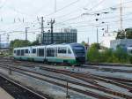 VT11 und VT13 auf Rangierfahrt am 08.08.2014 im Regensburger Hauptbahnhof.