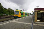 Waldbahn trifft Agilis im Vogtland.650 075 hat am 01.09.2020 in Neumark die Passagiere von Agilis VT650.702 zur Weiterfahrt nach Plauen(Vogtl.)übernommen.