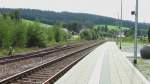 Haltepunkt Regen der Waldbahn. Blick Richtung Gotteszell.