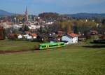 650 653 (VT 18) als RB nach Zwiesel am 26.10.2013 bei Zwiesel.