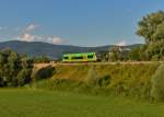 650 660 (VT 25) als WBA1 nach Plattling am 21.07.2015 bei Deggendorf.