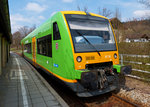 VT19 Waldbahn im Bahnhof Bodenmais 10.04.2016