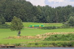 VT 21 (650 656-1) der Waldbahn bei Spiegelau am 19.08.2016.