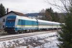 Bahnhof Rthenbach, einfahrender Alex von Mnchen nach Lindau