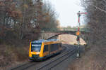 1648 711 als OPB 79735 von Marktredwitz nach Regensburg bei Reuth, 13.11.2016