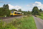 1648 203 als OPB 79734 von Regensburg Hbf nach Marktredwitz bei Pechbrunn, 16.08.2017