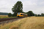 OPB 1648 206 verlässt Weiden in der Oberpfalz als RB in Richtung Schwandorf. (27.07.2023)