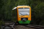 VT 39 der Oberpfalzbahn, RB 32280 von Lam nach Schwandorf, kurz vor der ehemaligen Station Altenschwand, 08.07.09