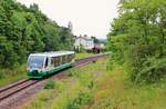 VT 46 als VBG 80296 zu sehen am 28.06.17 in Plauen-West.