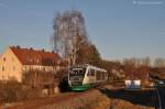 VT08 der Vogtlandbahn am 27.11.2011 in Hirschau (Strecke Amberg - Schnaittenbach) Die Fahrt war die 2.