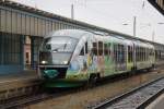 Fussballzug VT04 als VX nach Berlin Zoo am 26.02.2012 auf dem Zwickauer Hauptbahnhof.